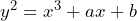 y^2=x^3+ax+b